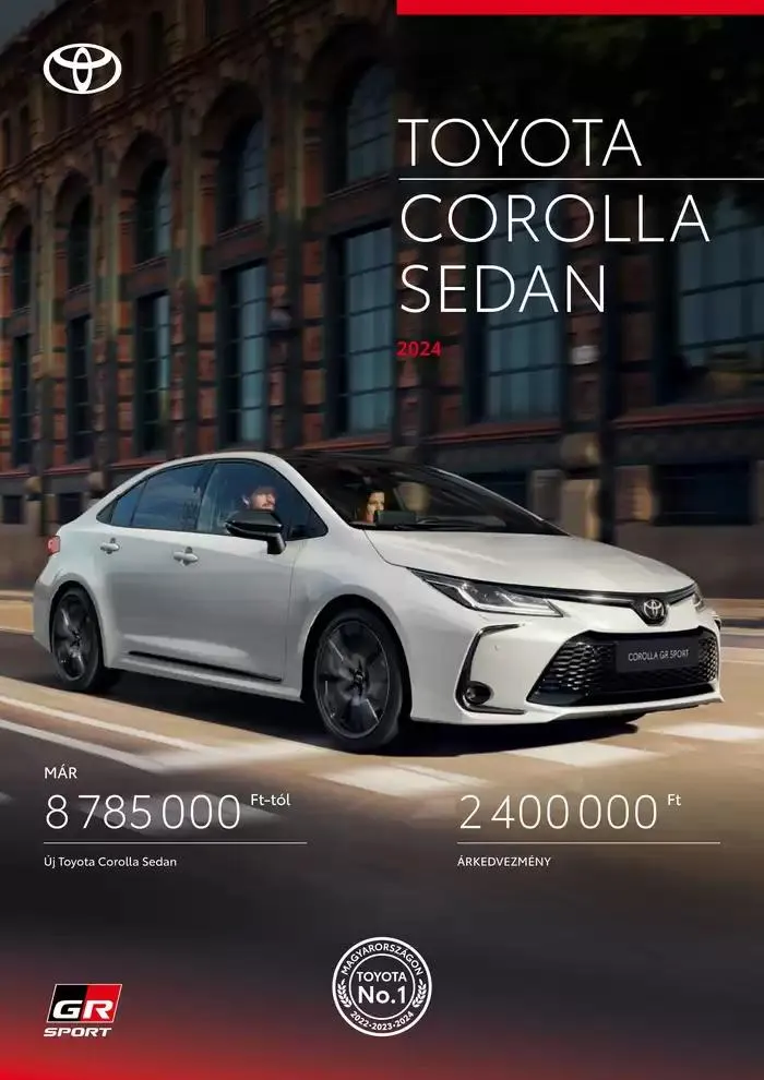 Katalógus Toyota Corolla Sedan január 17.-tól január 17.-ig 2026. - Oldal 1