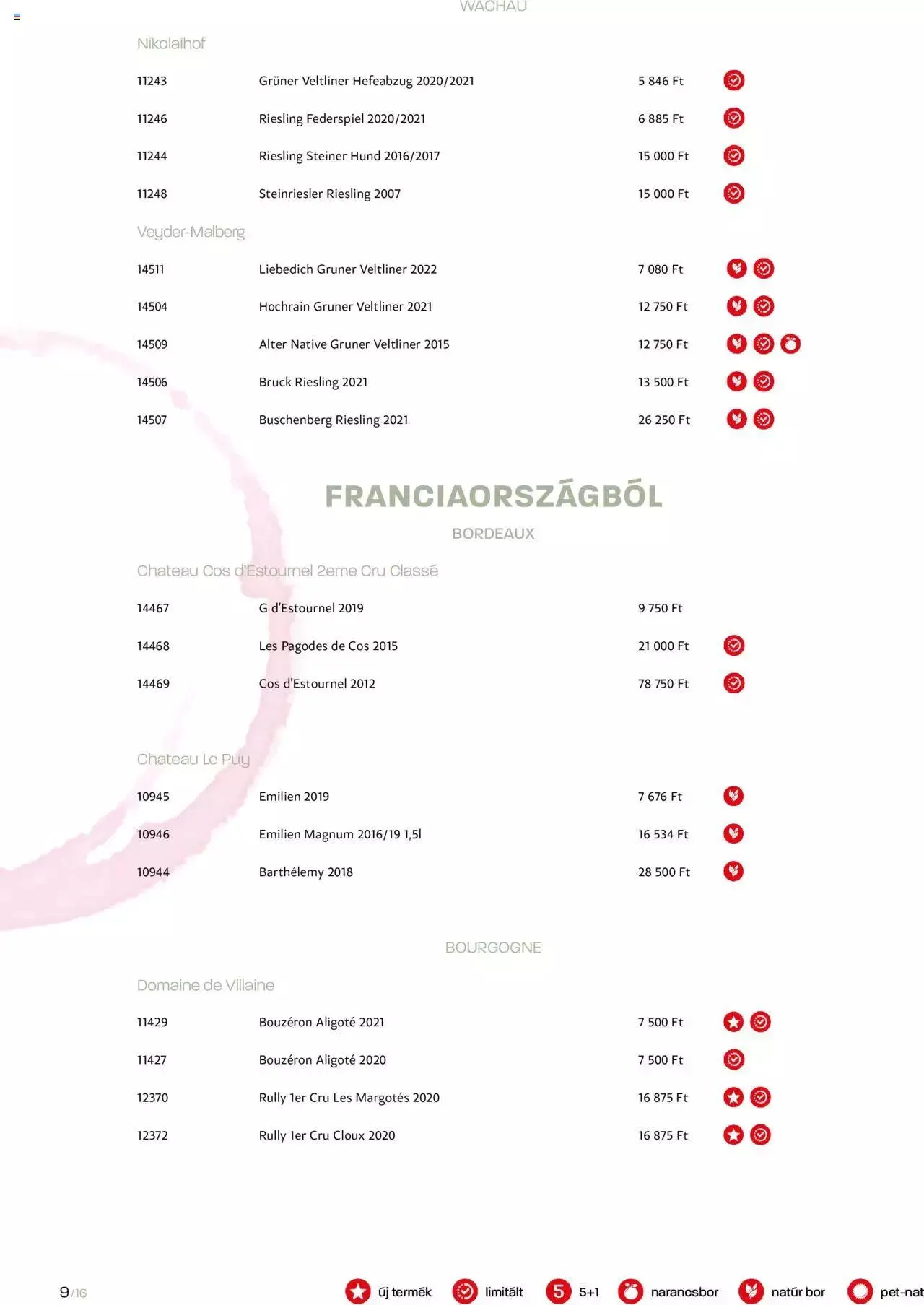 Katalógus Chef Market BOR & PEZSGŐ augusztus 11.-tól december 31.-ig 2023. - Oldal 9