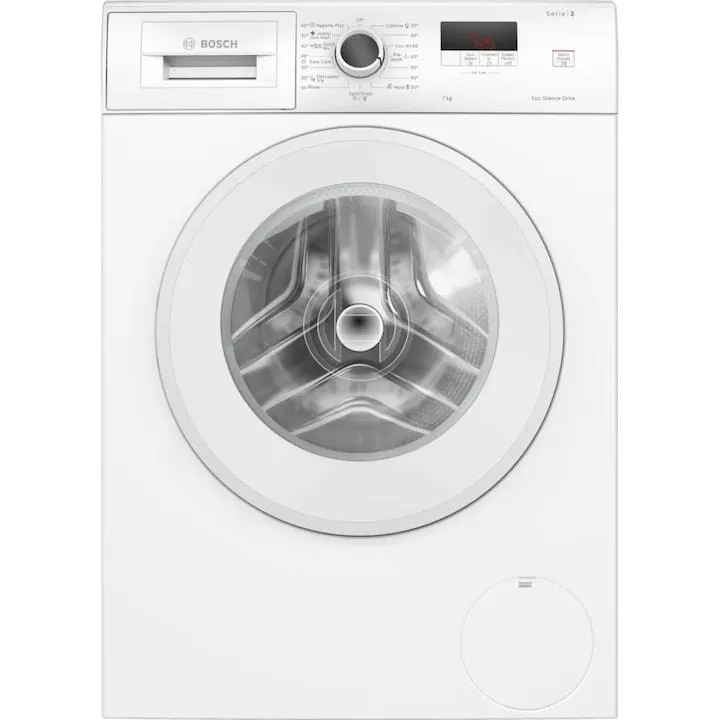 Mosógép Bosch WGE02200BY, 7 kg, 1200 RPM, Újratöltés funkció, Fehér, A osztály