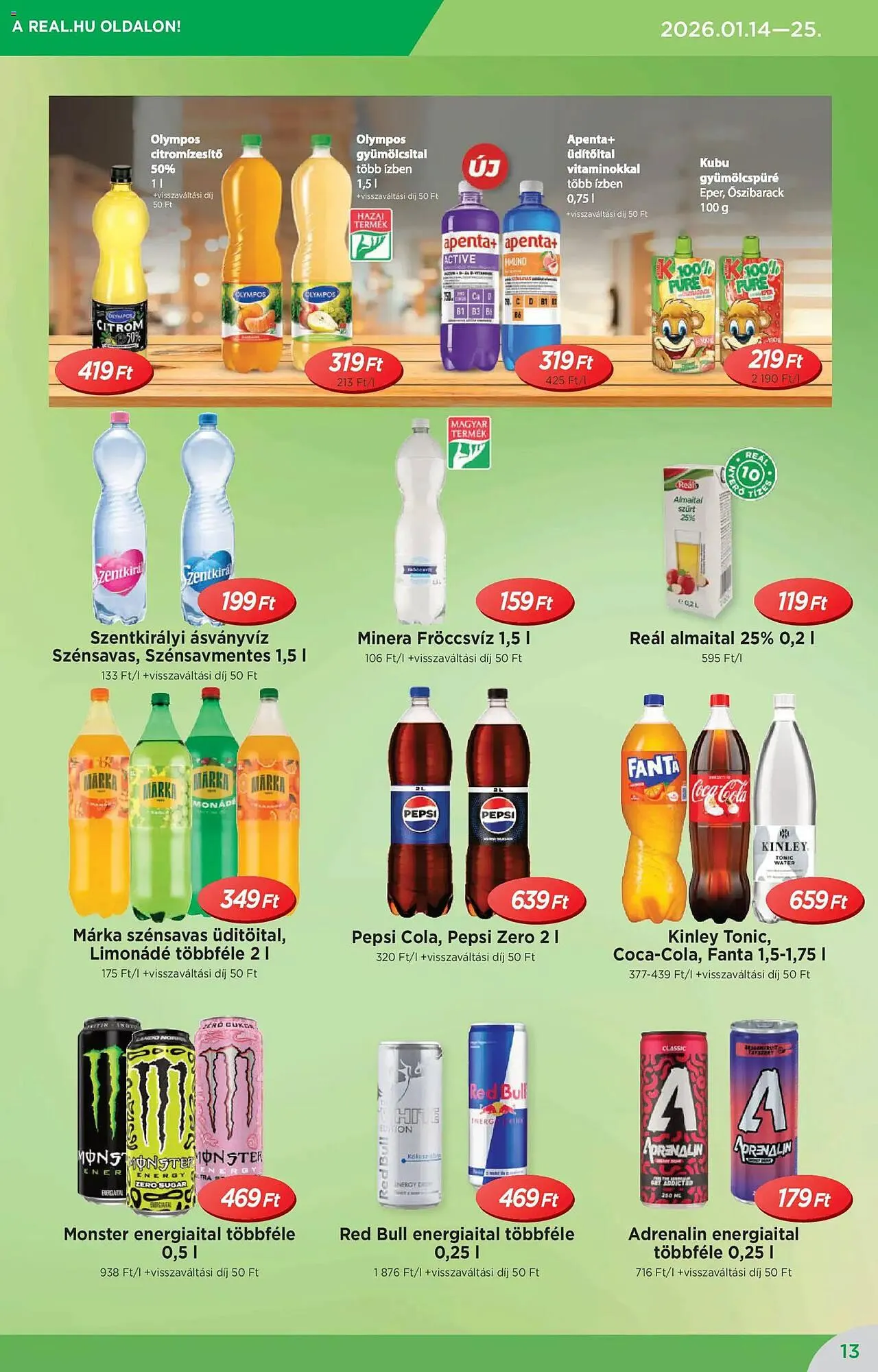 Katalógus Real akciós újság január 14.-tól január 25.-ig 2026. - Oldal 13