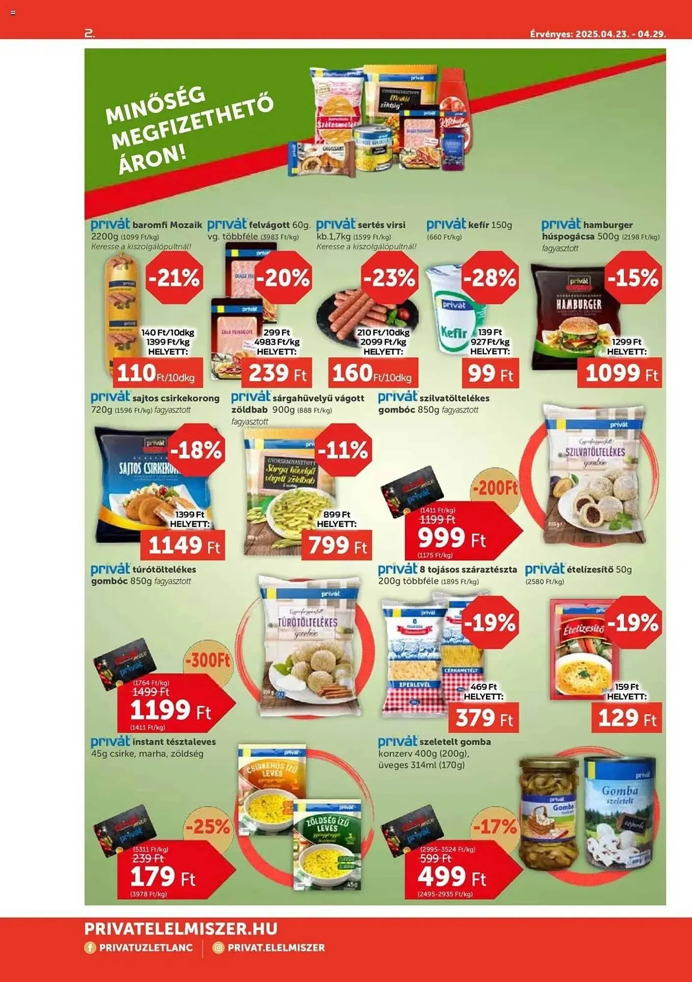 Katalógus PRIVÁT akciós újság április 23.-tól április 29.-ig 2025. - Oldal 2