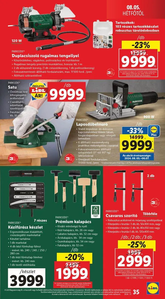 Katalógus Akciós újság – 31. hét augusztus 6.-tól augusztus 7.-ig 2024. - Oldal 35