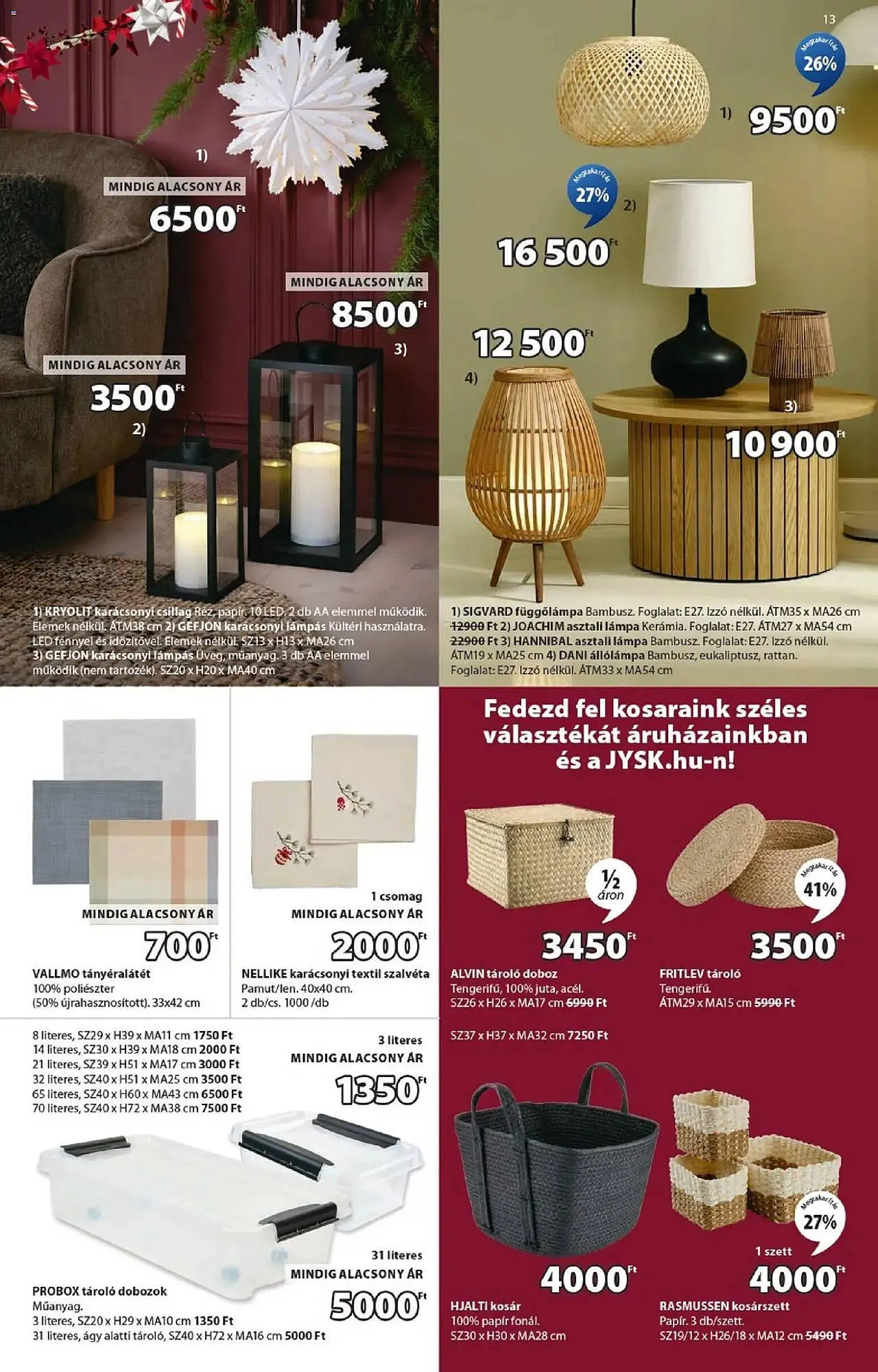 Katalógus JYSK akciós újság december 1.-tól december 30.-ig 2025. - Oldal 13