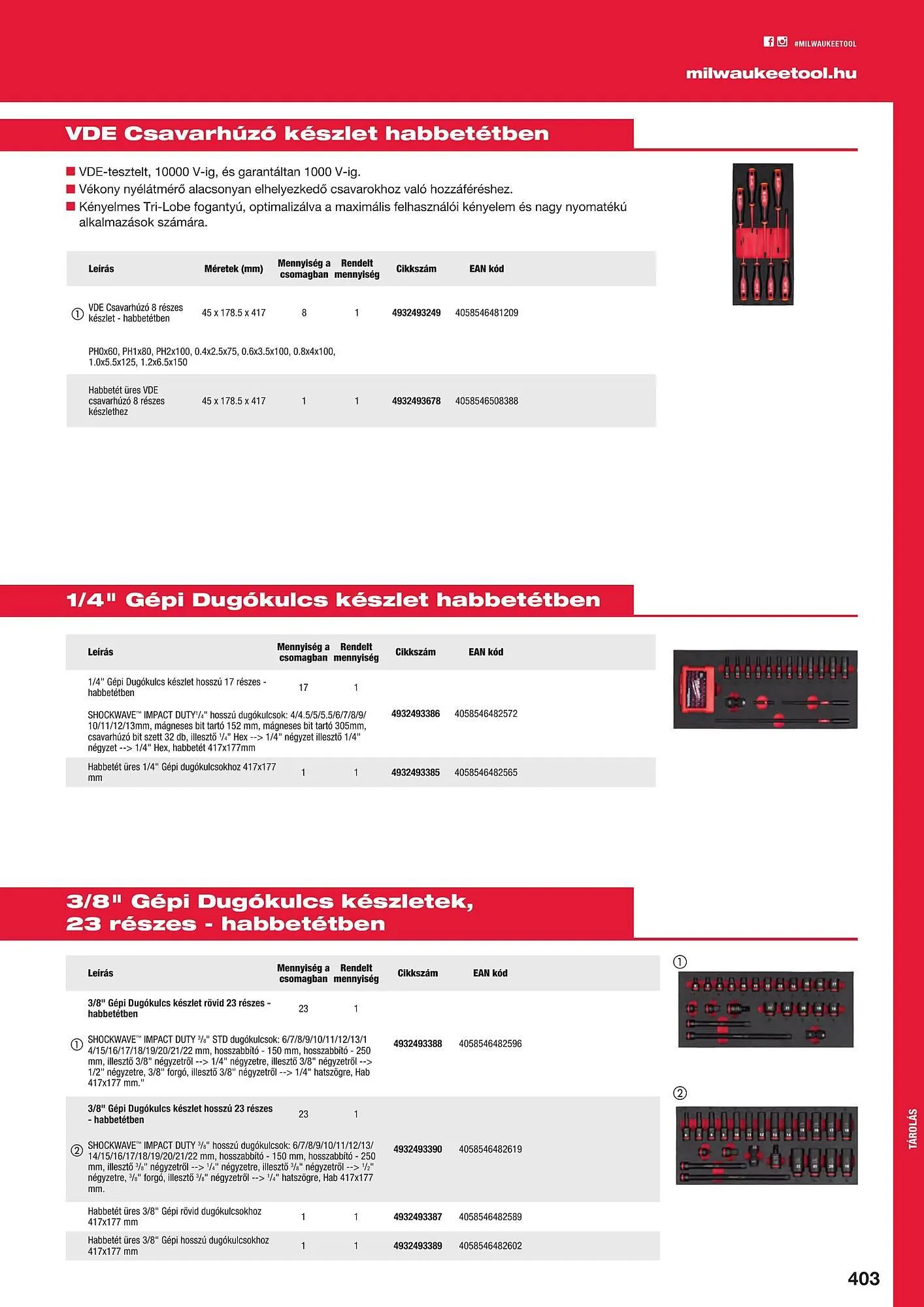 Katalógus Milwaukee akciós újság szeptember 16.-tól december 31.-ig 2025. - Oldal 403