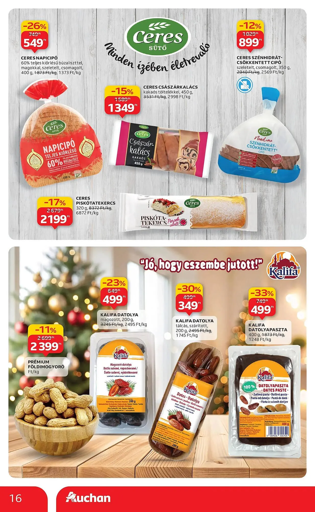 Katalógus Auchan akciós újság december 4.-tól december 10.-ig 2025. - Oldal 16