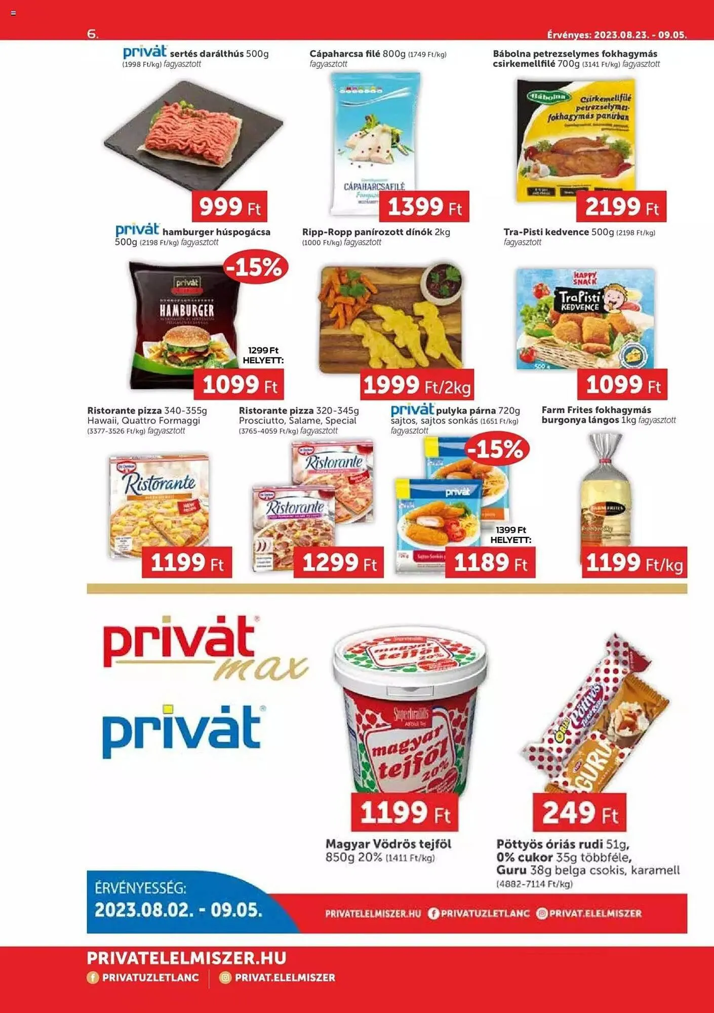 Katalógus PRIVÁT akciós újság augusztus 23.-tól szeptember 5.-ig 2023. - Oldal 6