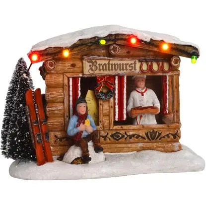 Luville Stánek s klobásami s osvětlením, 13,5 x 10,5 x 9,5 cm