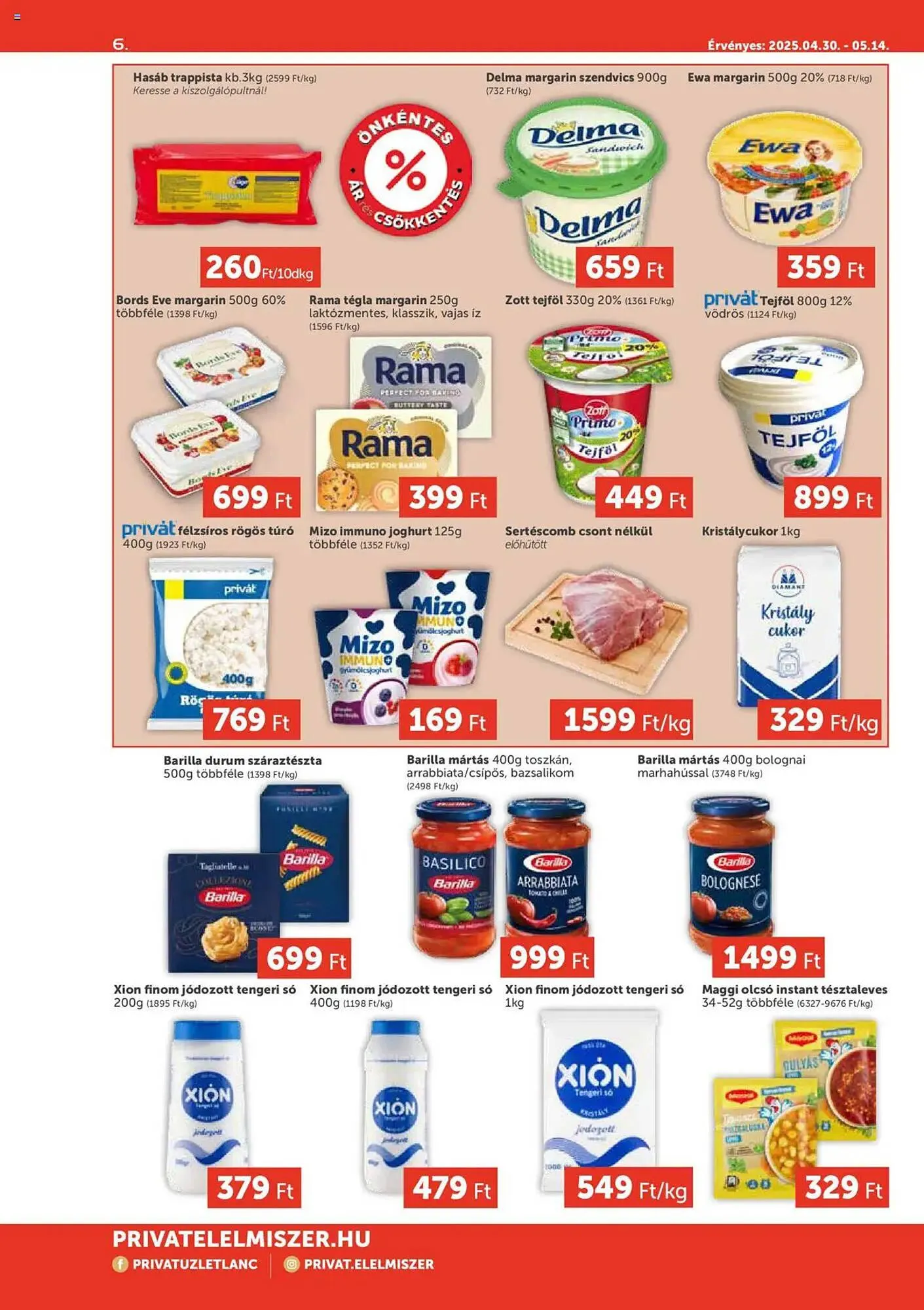 Katalógus PRIVÁT akciós újság április 30.-tól május 14.-ig 2025. - Oldal 6