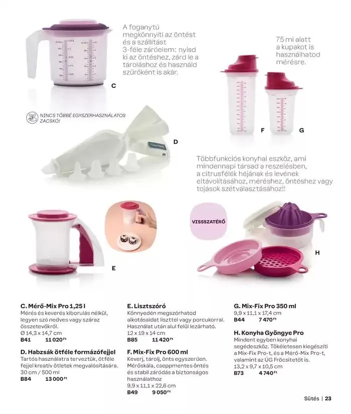 Katalógus Tupperware Autumn - Winter 2024/2025 Catalogue október 3.-tól március 23.-ig 2025. - Oldal 23
