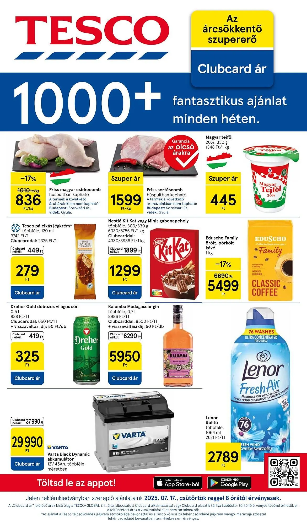 Katalógus Tesco akciós újság július 17.-tól július 23.-ig 2025. - Oldal 1