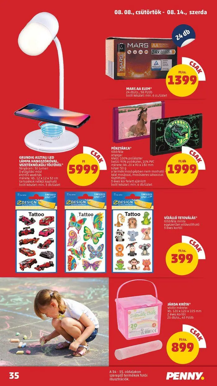 Katalógus Catalog PENNY 32. heti reklámújság augusztus 8.-tól augusztus 14.-ig 2024. - Oldal 39