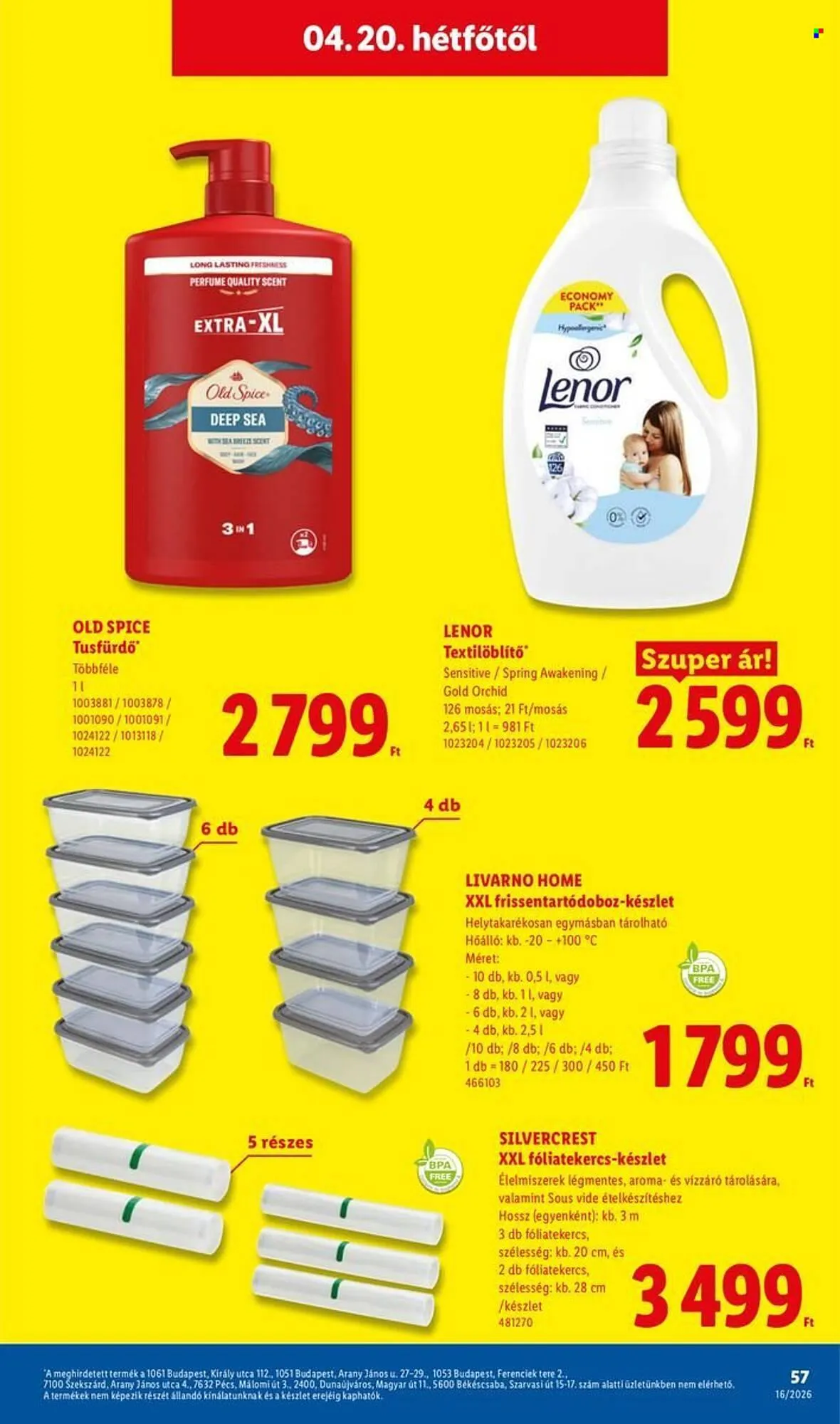 Katalógus Lidl akciós újság április 16.-tól április 22.-ig 2026. - Oldal 57
