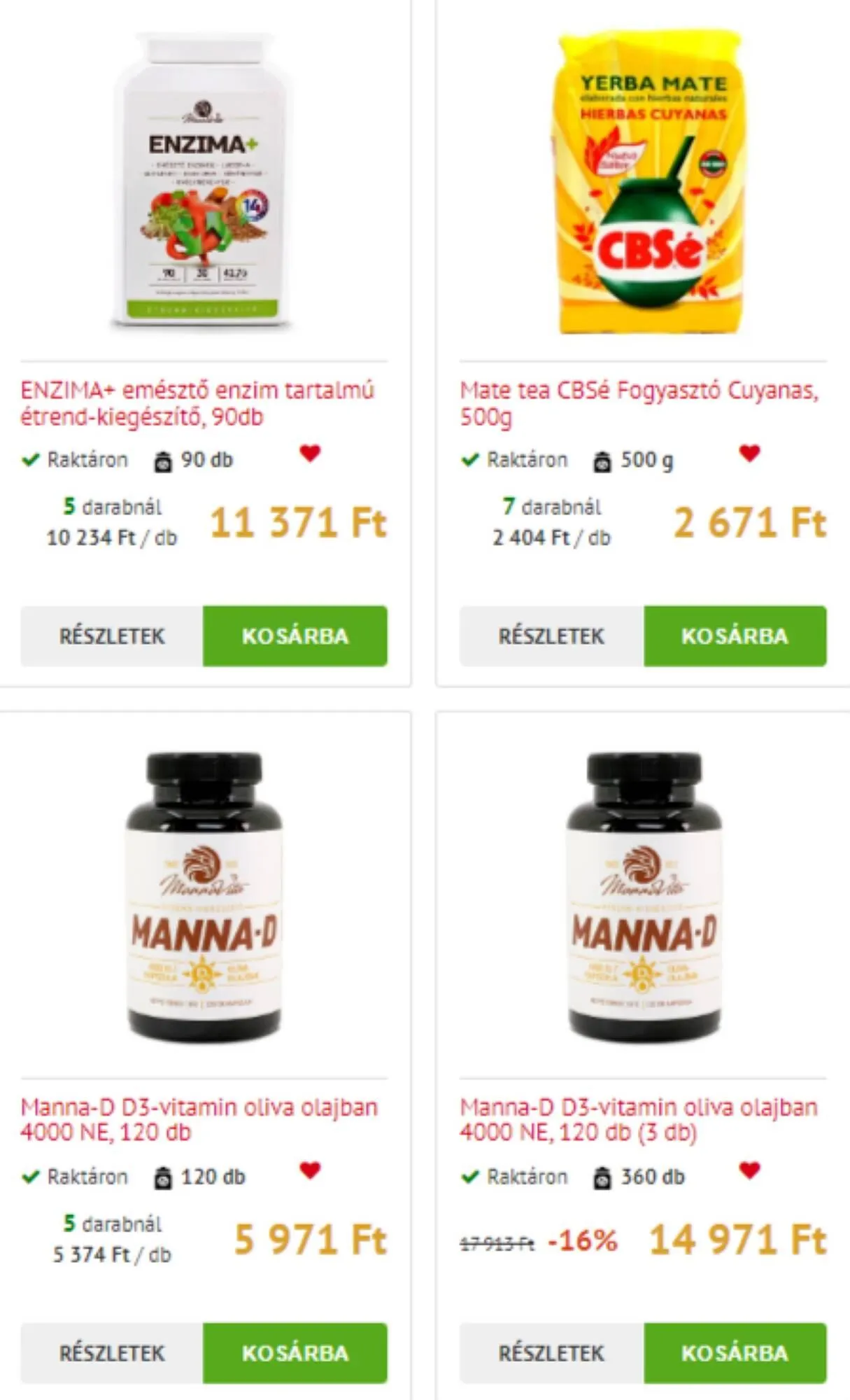 MannaVita akciós újság - 1