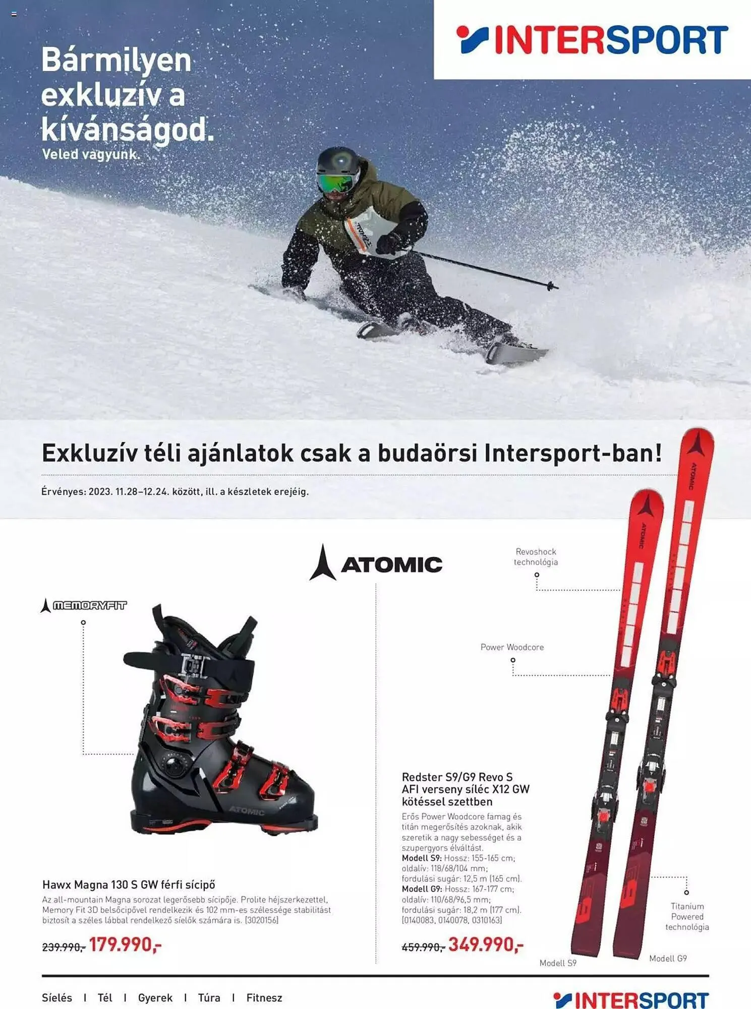 Katalógus Intersport akciós újság november 28.-tól december 24.-ig 2023. - Oldal 1