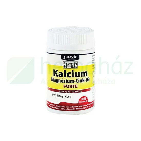 JUTAVIT KÁLCIUM-MAGNÉZIUM-CINK FORTE TABLETTA 30DB