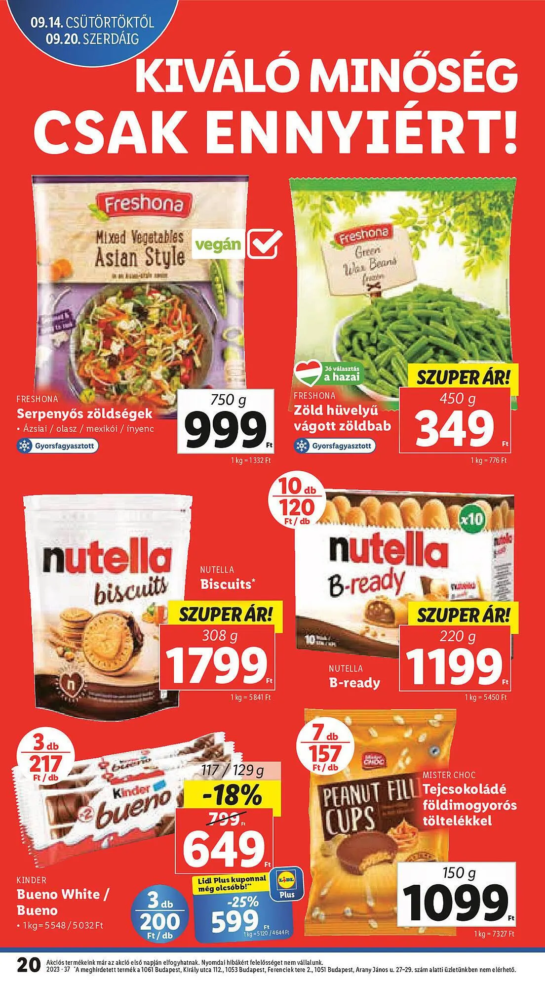 Katalógus Lidl akciós újság szeptember 14.-tól szeptember 20.-ig 2023. - Oldal 20
