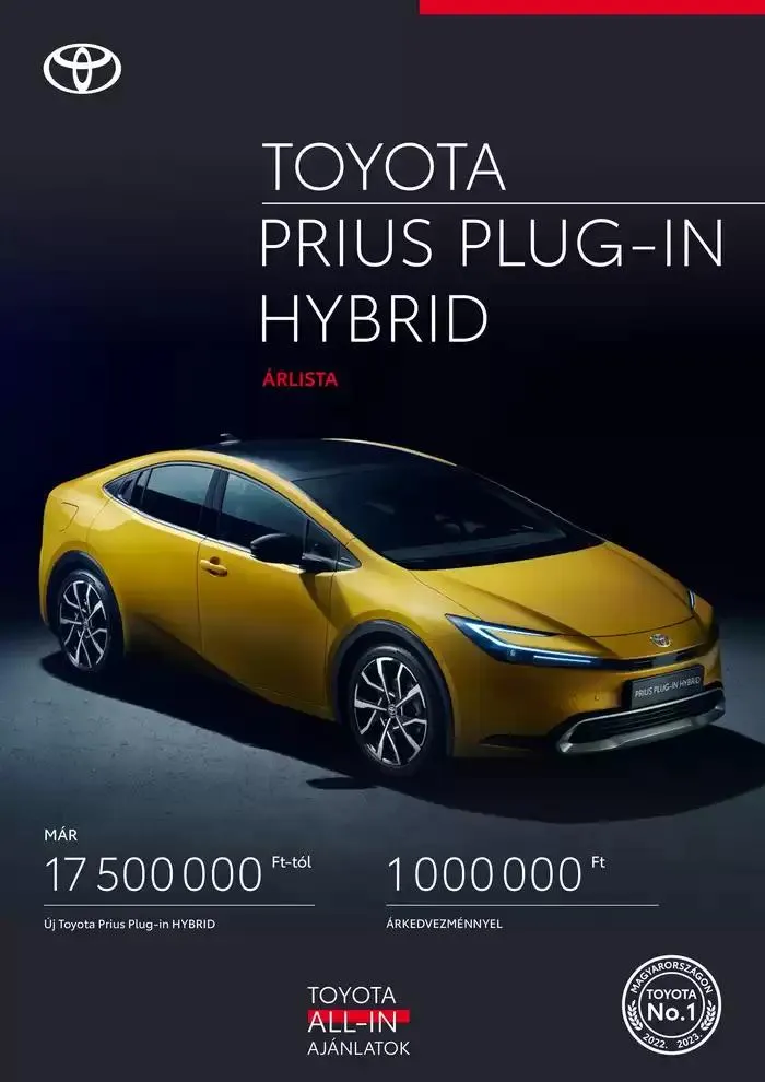 Katalógus Toyota Prius október 2.-tól október 2.-ig 2025. - Oldal 1