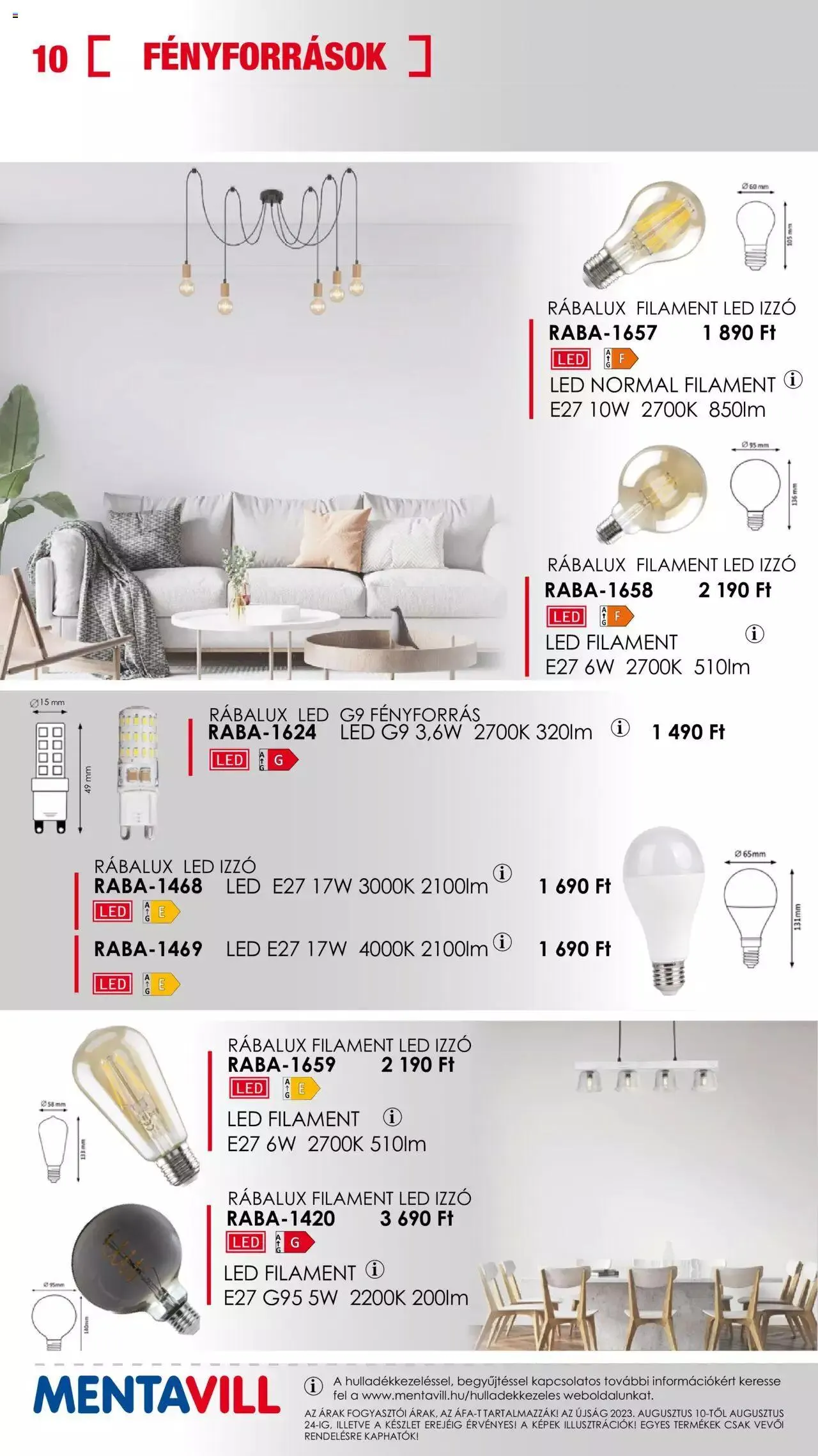 Katalógus Mentavill - Akciós újság augusztus 10.-tól augusztus 24.-ig 2023. - Oldal 10