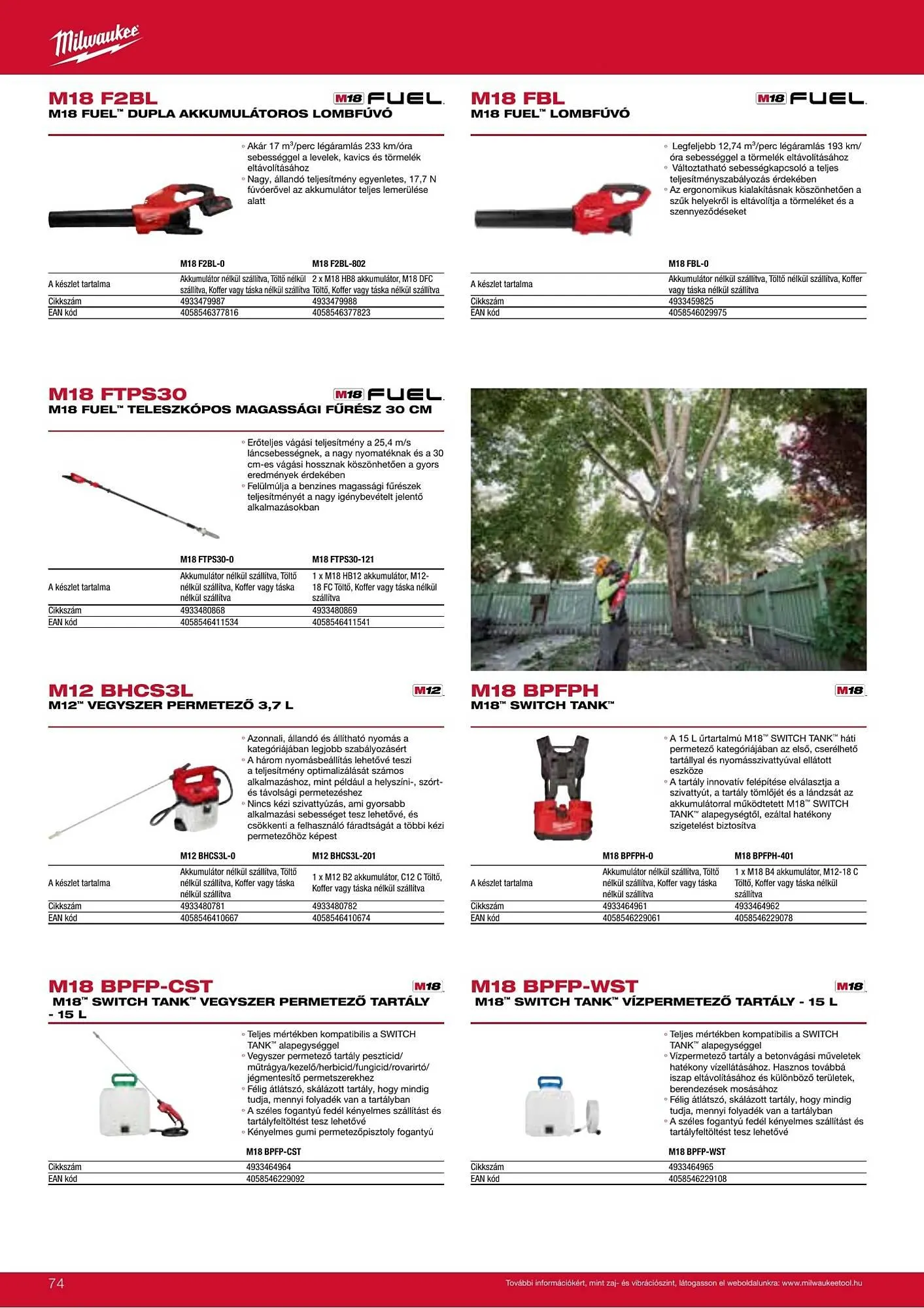 Katalógus Milwaukeetool akciós újság augusztus 14.-tól december 31.-ig 2025. - Oldal 74