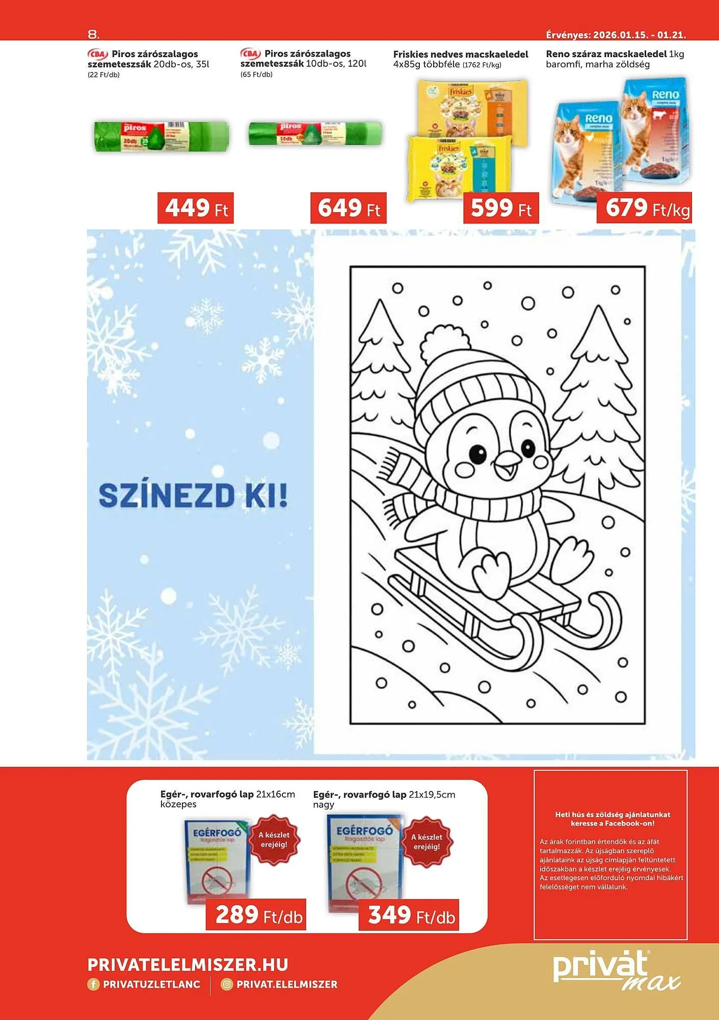 Katalógus PRIVÁT akciós újság január 15.-tól január 21.-ig 2026. - Oldal 8