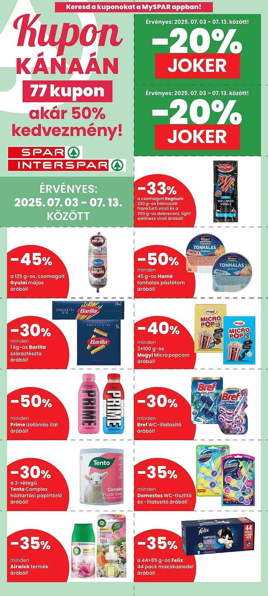 Katalógus Interspar akciós újság július 3.-tól július 13.-ig 2025. - Oldal 1