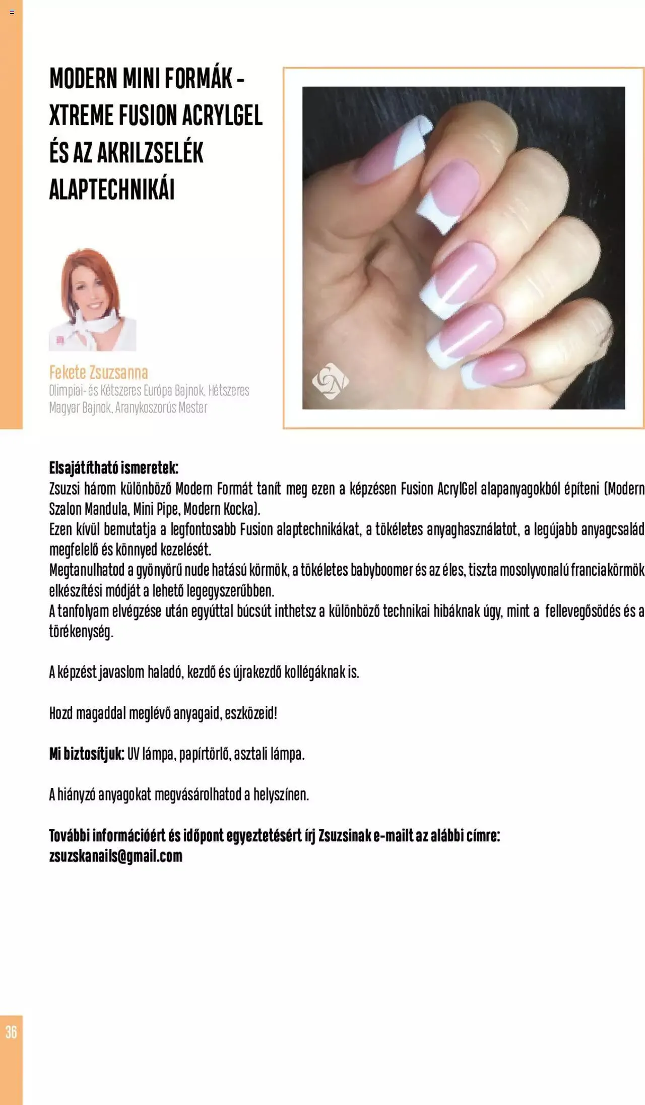 Katalógus Crystal Nails - Oktatási kézikönyv szeptember 5.-tól december 31.-ig 2023. - Oldal 36