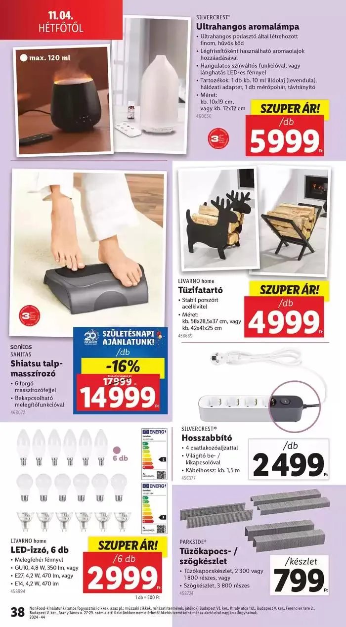 Katalógus Akciós újság – 44. hét október 31.-tól november 6.-ig 2024. - Oldal 38