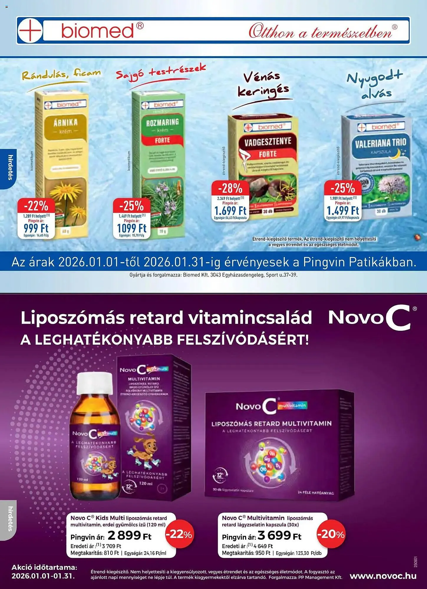 Katalógus Pingvin Patika akciós újság január 1.-tól január 31.-ig 2026. - Oldal 10