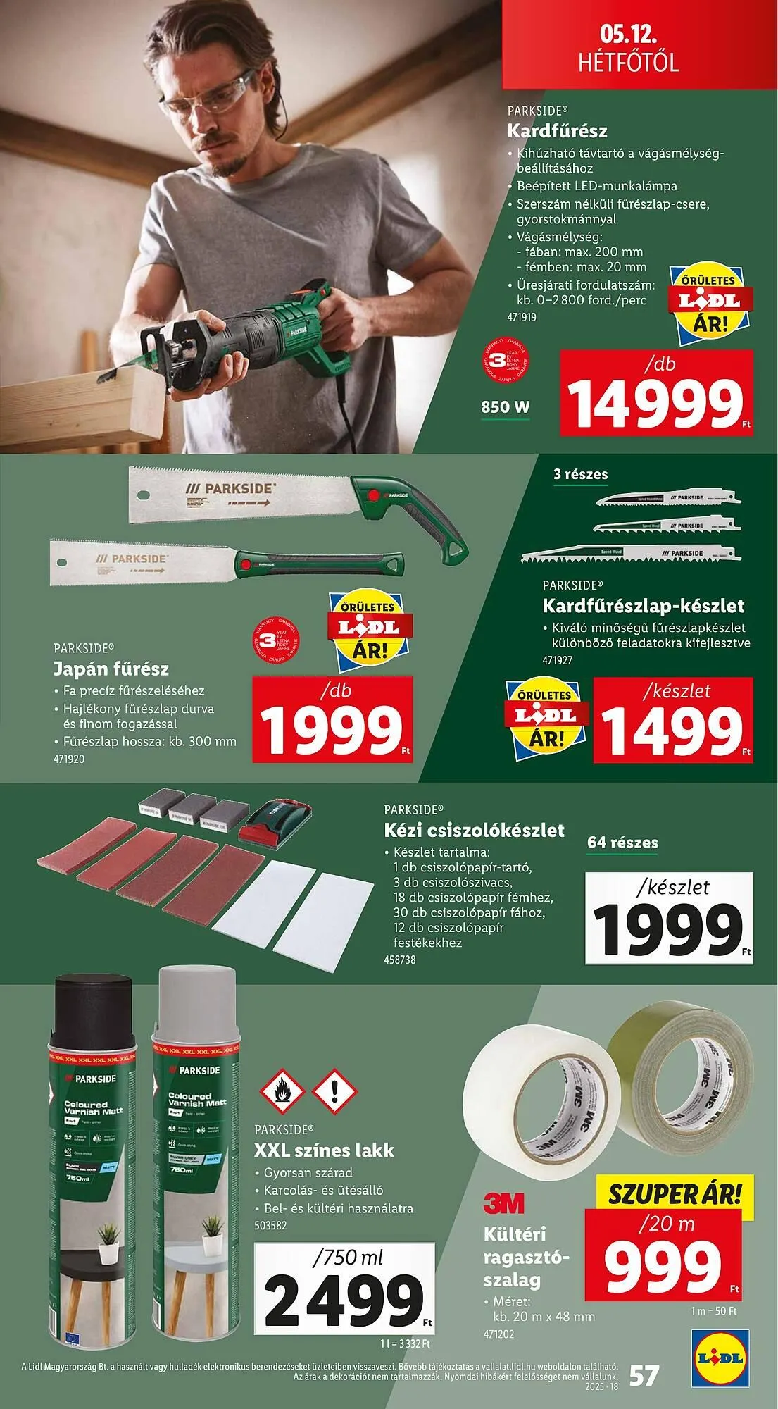 Katalógus Lidl akciós újság május 8.-tól május 14.-ig 2025. - Oldal 57