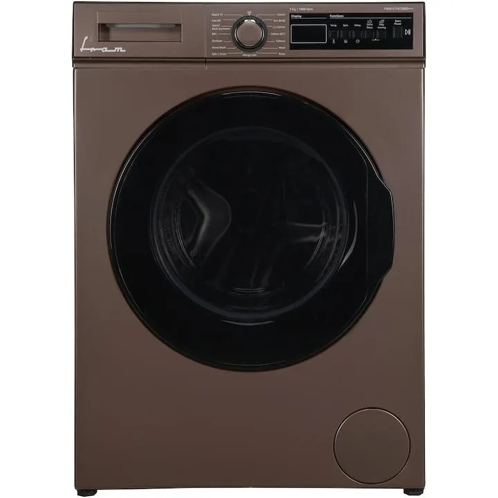 Fram FWM-V714T2BRD+++ Mosógép, 7 kg, 1400 ford/perc, Digitális kijelző, Allergiabiztos, Késleltetett indítás, Gyűrődésgátló, Eco-Logic, D energiaosztály, Pasztell barna