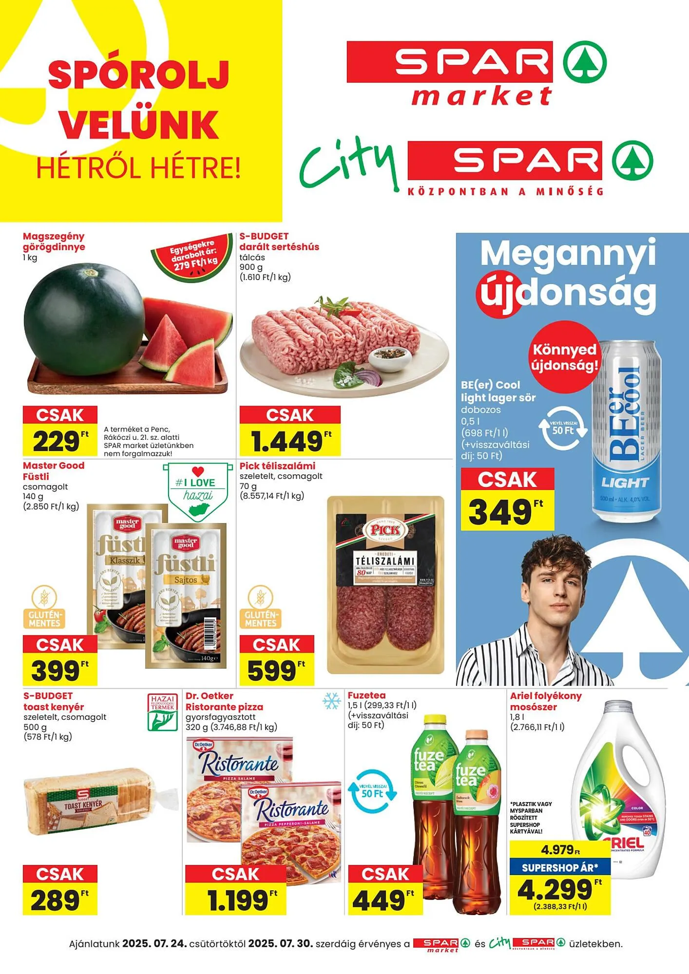 Katalógus Spar akciós újság július 24.-tól július 30.-ig 2025. - Oldal 1