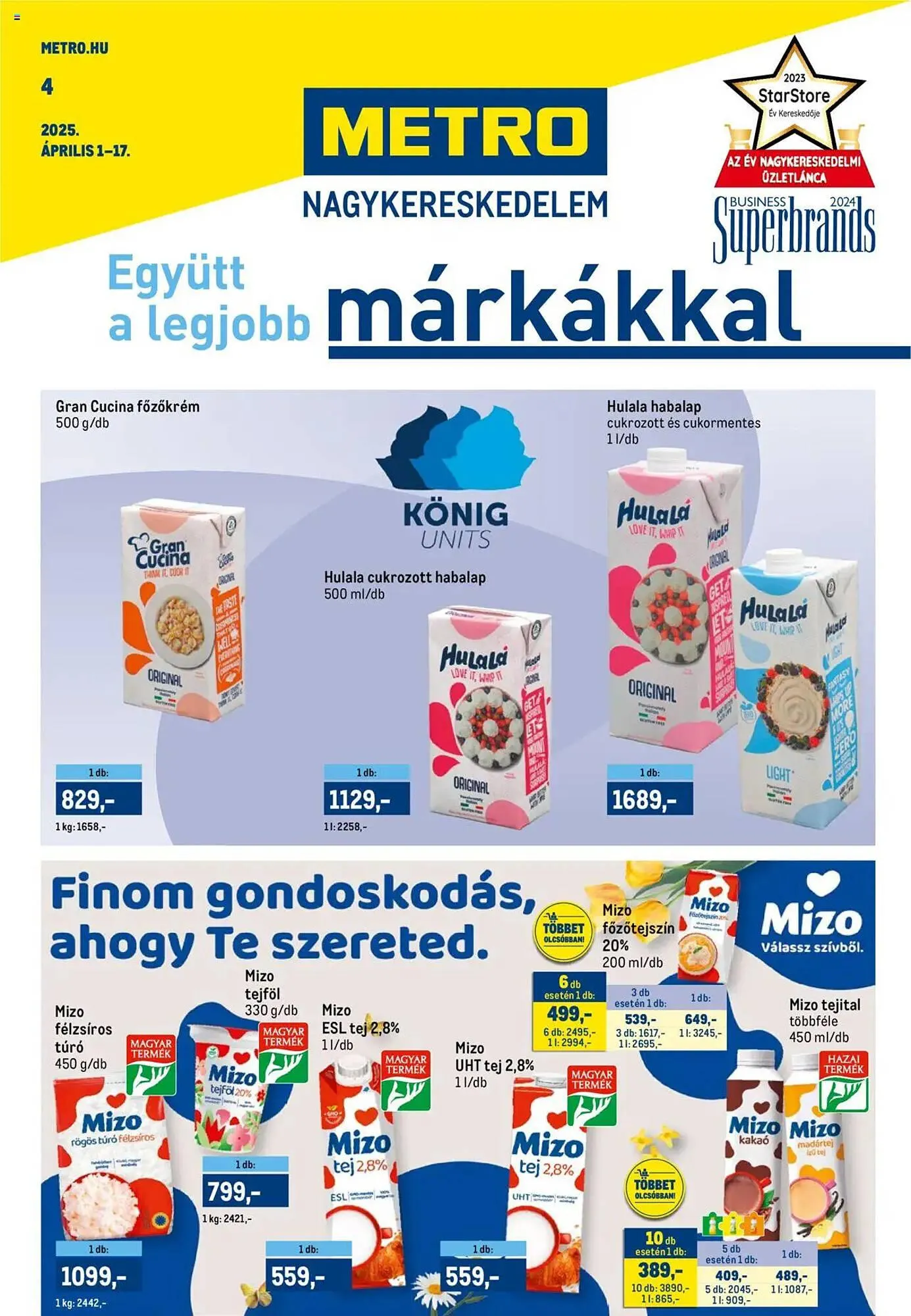 Katalógus Metro akciós újság április 1.-tól április 17.-ig 2025. - Oldal 1
