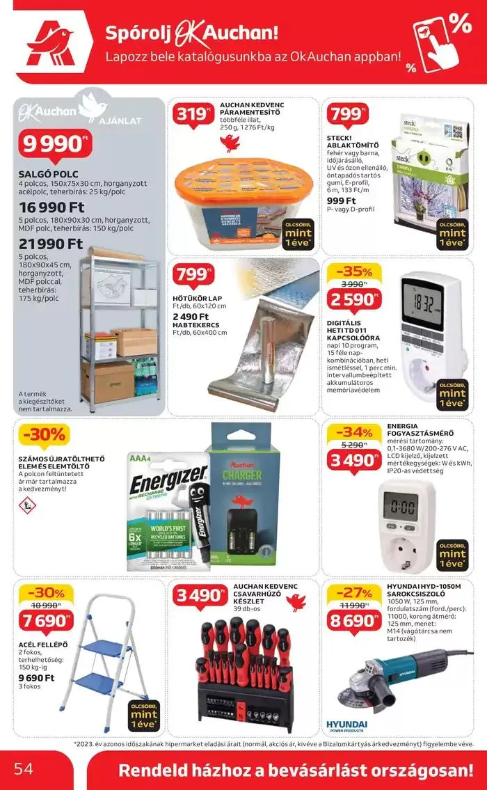 Katalógus Catalog Auchan október 28.-tól november 6.-ig 2024. - Oldal 54