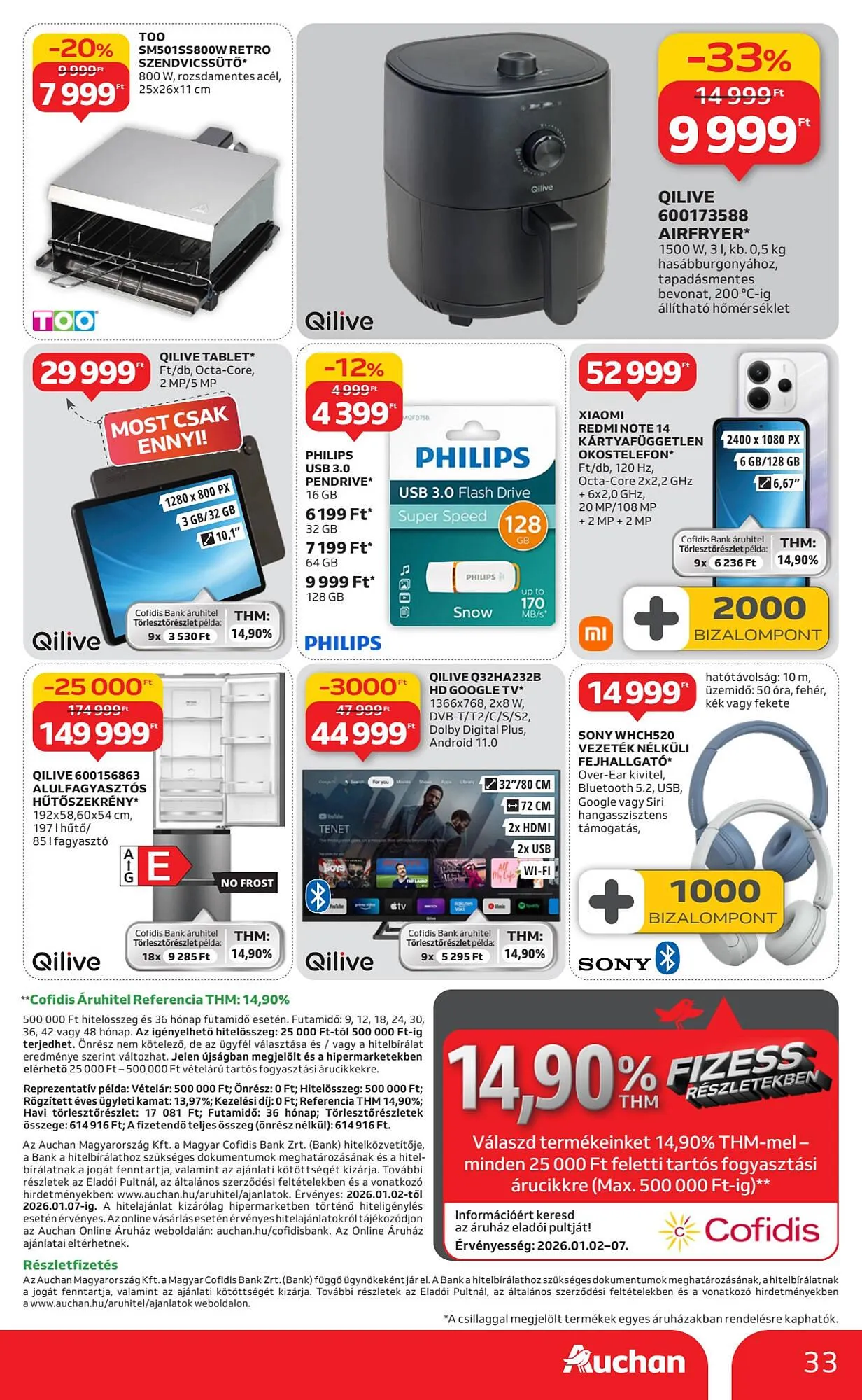 Katalógus Auchan akciós újság január 2.-tól január 7.-ig 2026. - Oldal 33
