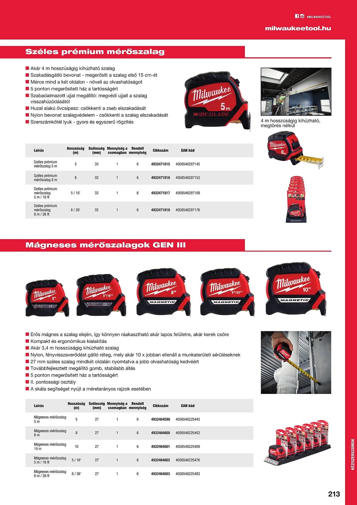 Katalógus Milwaukeetool akciós újság augusztus 14.-tól december 31.-ig 2024. - Oldal 213