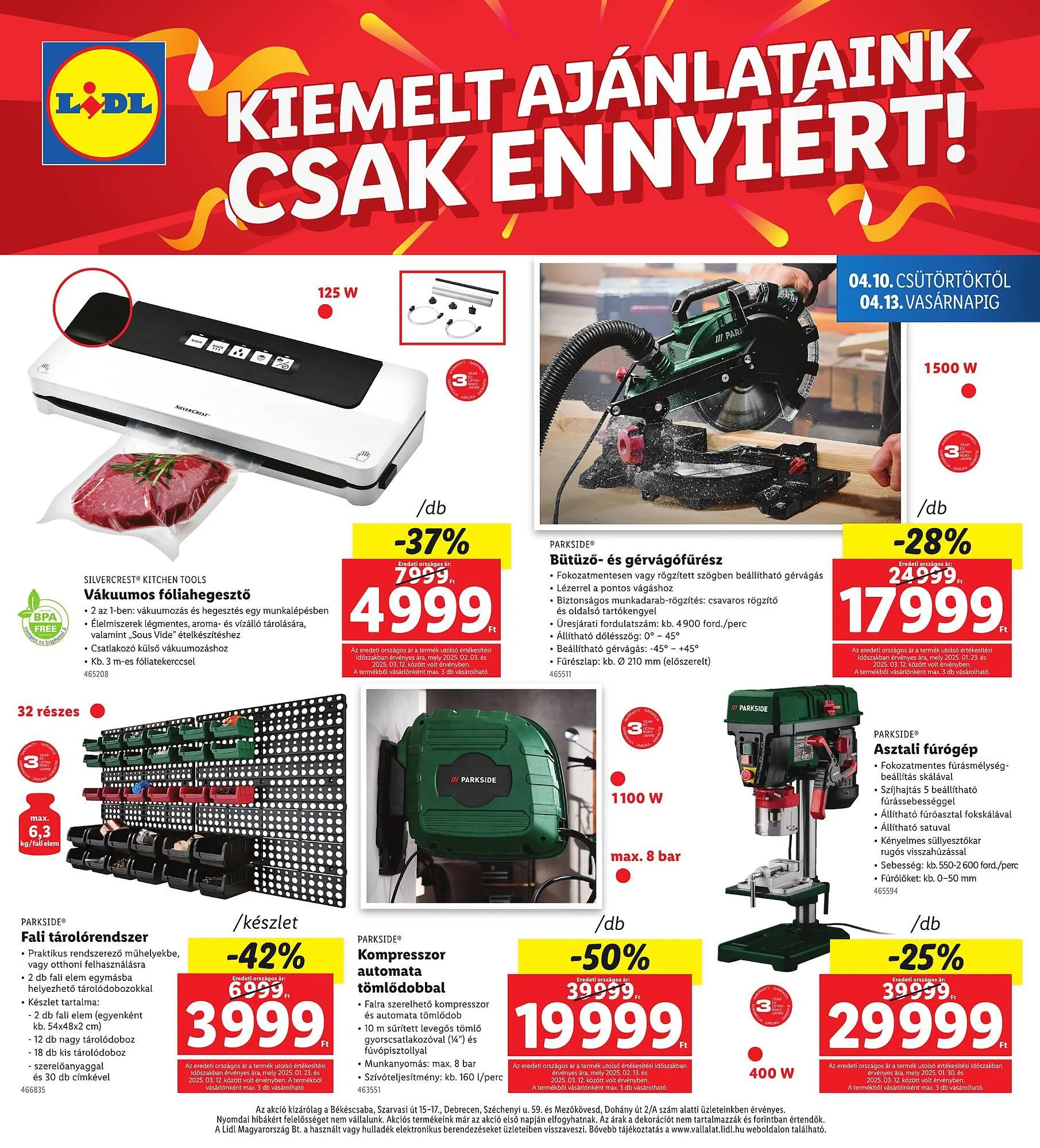 Katalógus Lidl akciós újság április 10.-tól április 13.-ig 2025. - Oldal 4