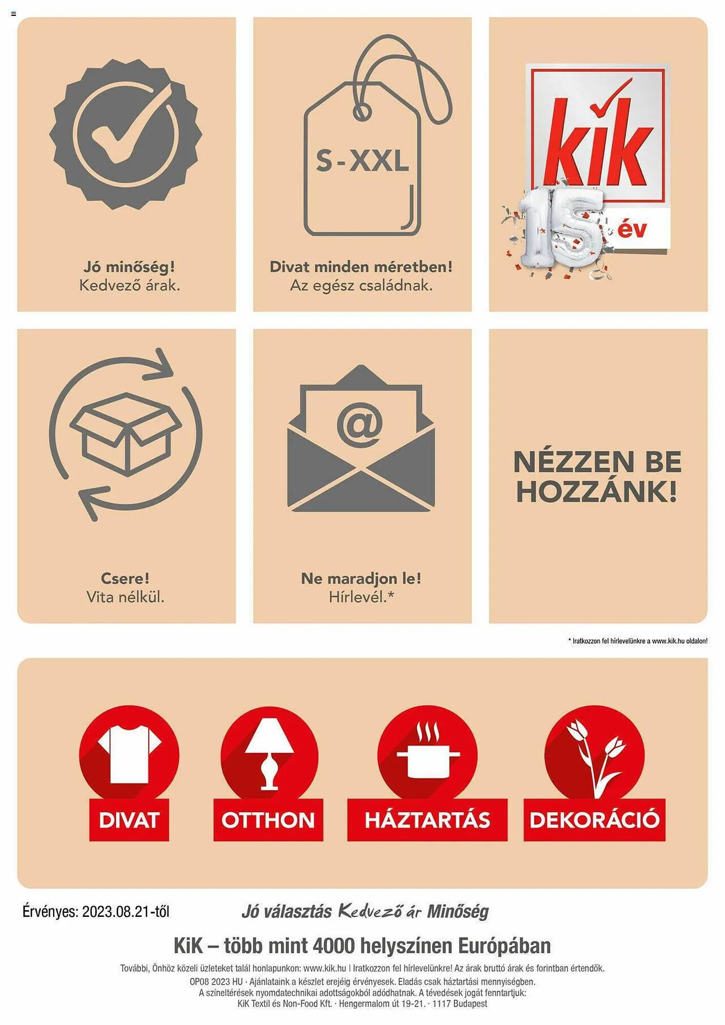Katalógus Kik akciós újság augusztus 21.-tól szeptember 4.-ig 2023. - Oldal 16