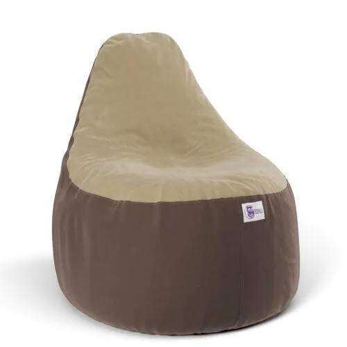 Barna-Drapp Babzsákfotel