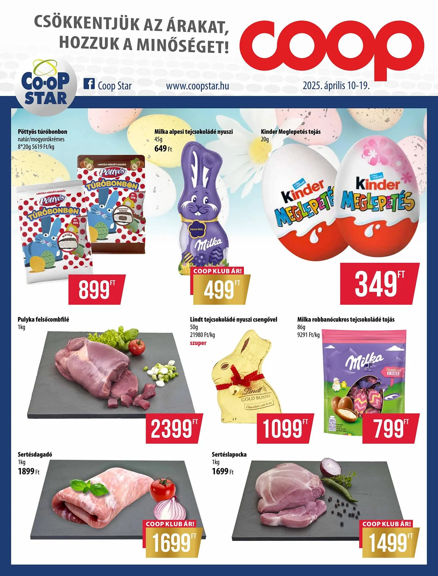 Katalógus Coop akciós újság április 10.-tól április 19.-ig 2025. - Oldal 1
