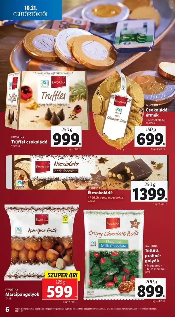 Katalógus Ünnepi édességkatalógus október 17.-tól december 31.-ig 2024. - Oldal 6