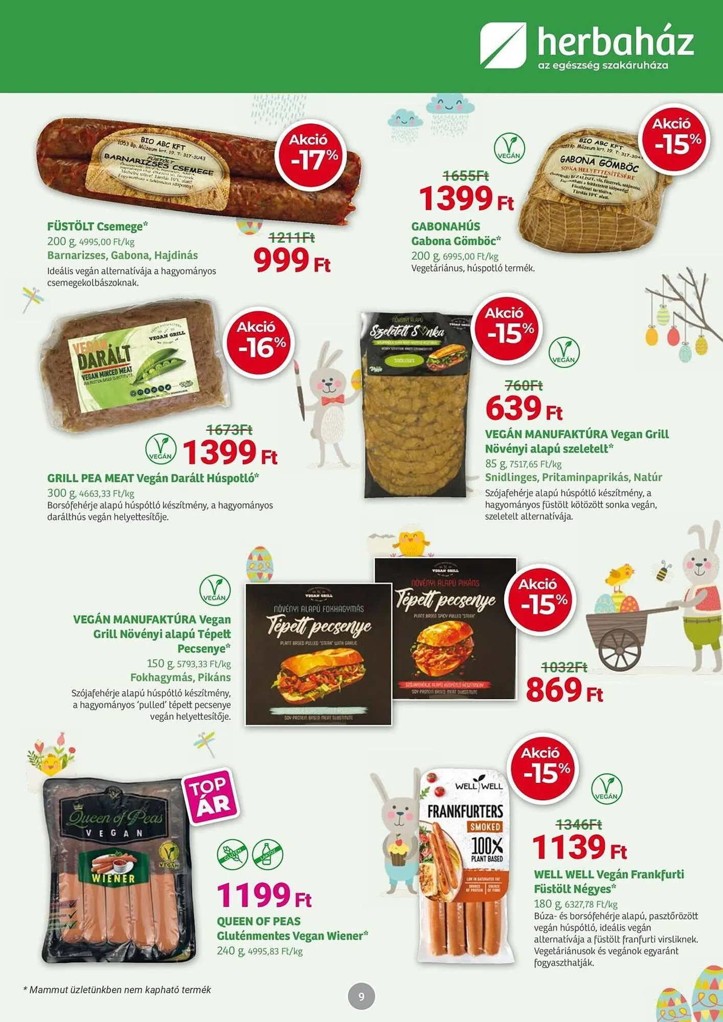 Katalógus Herbaház akciós újság március 31.-tól április 5.-ig 2025. - Oldal 9