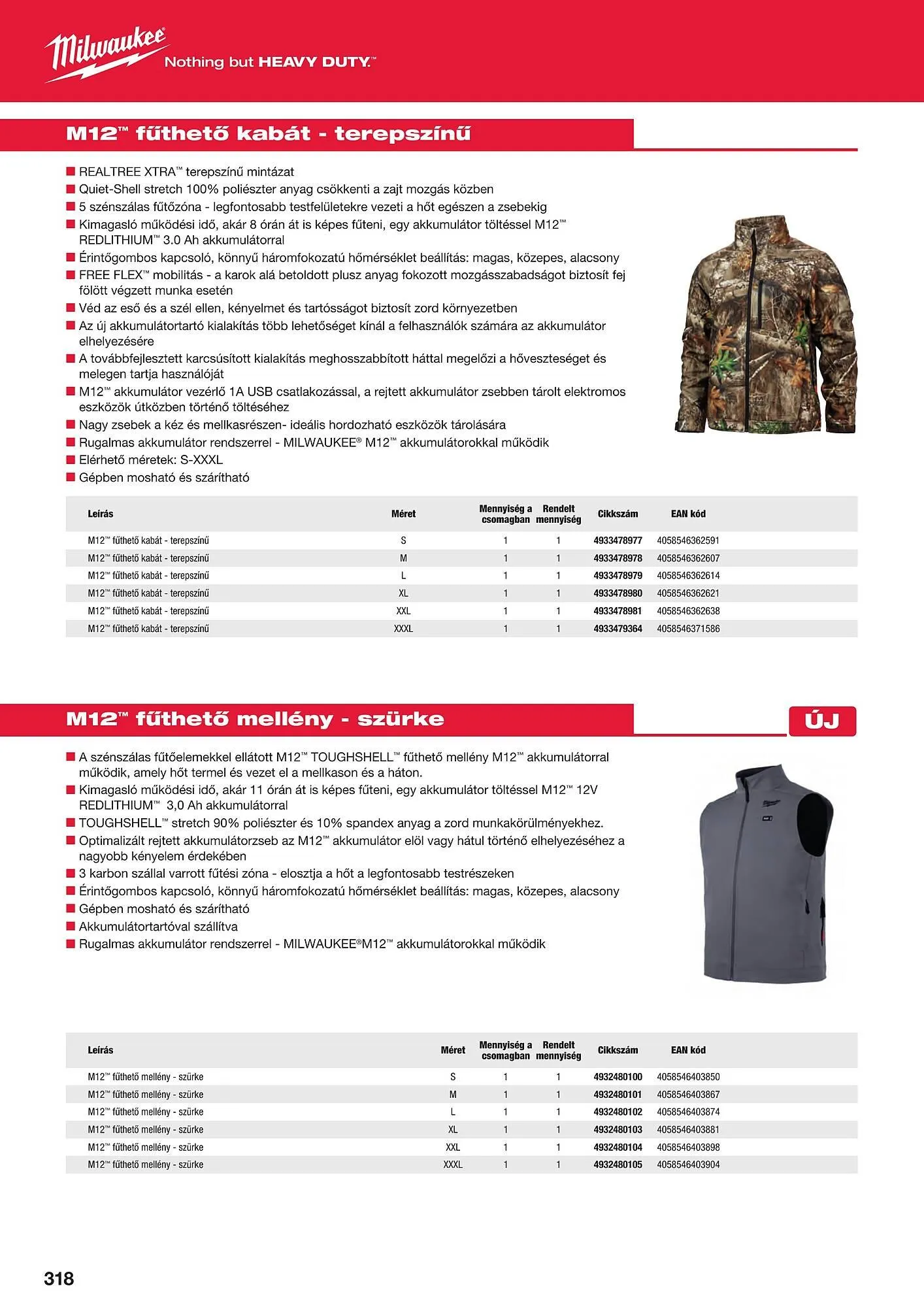 Katalógus Milwaukeetool akciós újság augusztus 14.-tól december 31.-ig 2024. - Oldal 318