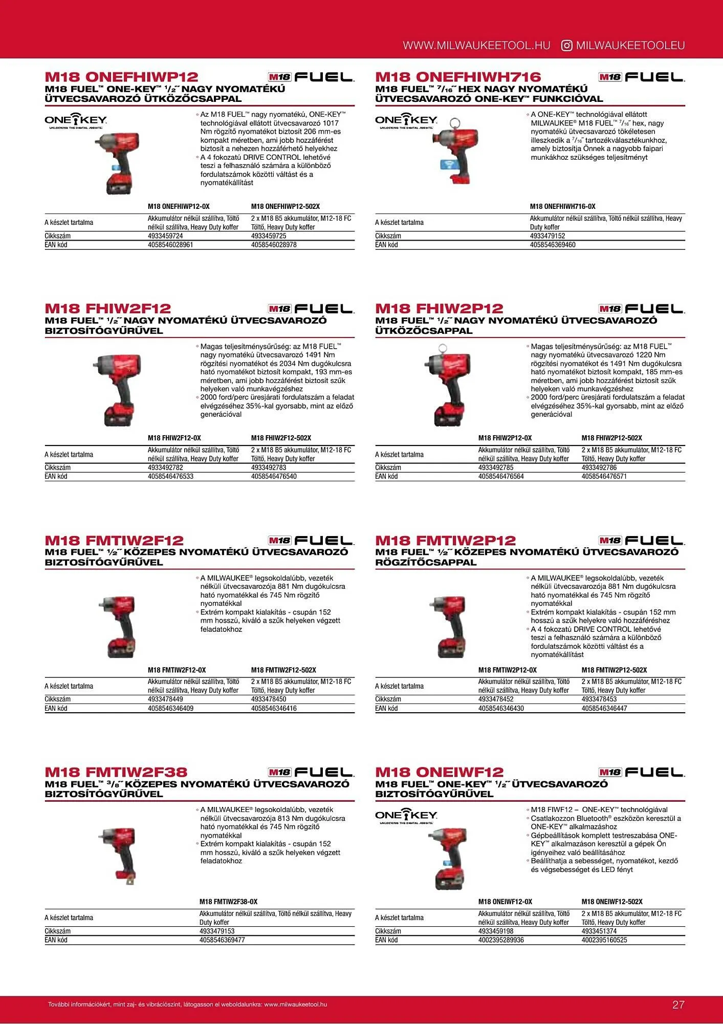 Katalógus Milwaukee akciós újság szeptember 16.-tól december 31.-ig 2026. - Oldal 27