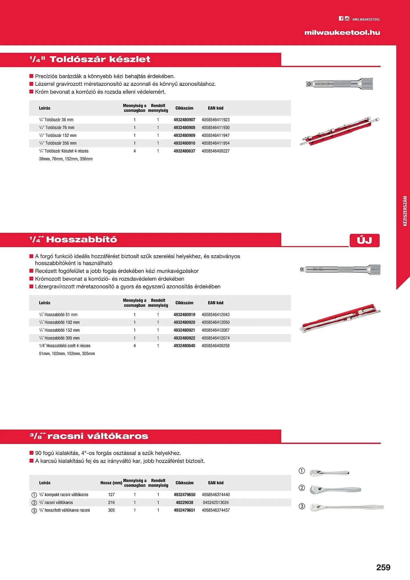 Katalógus Milwaukee akciós újság szeptember 16.-tól december 31.-ig 2025. - Oldal 259