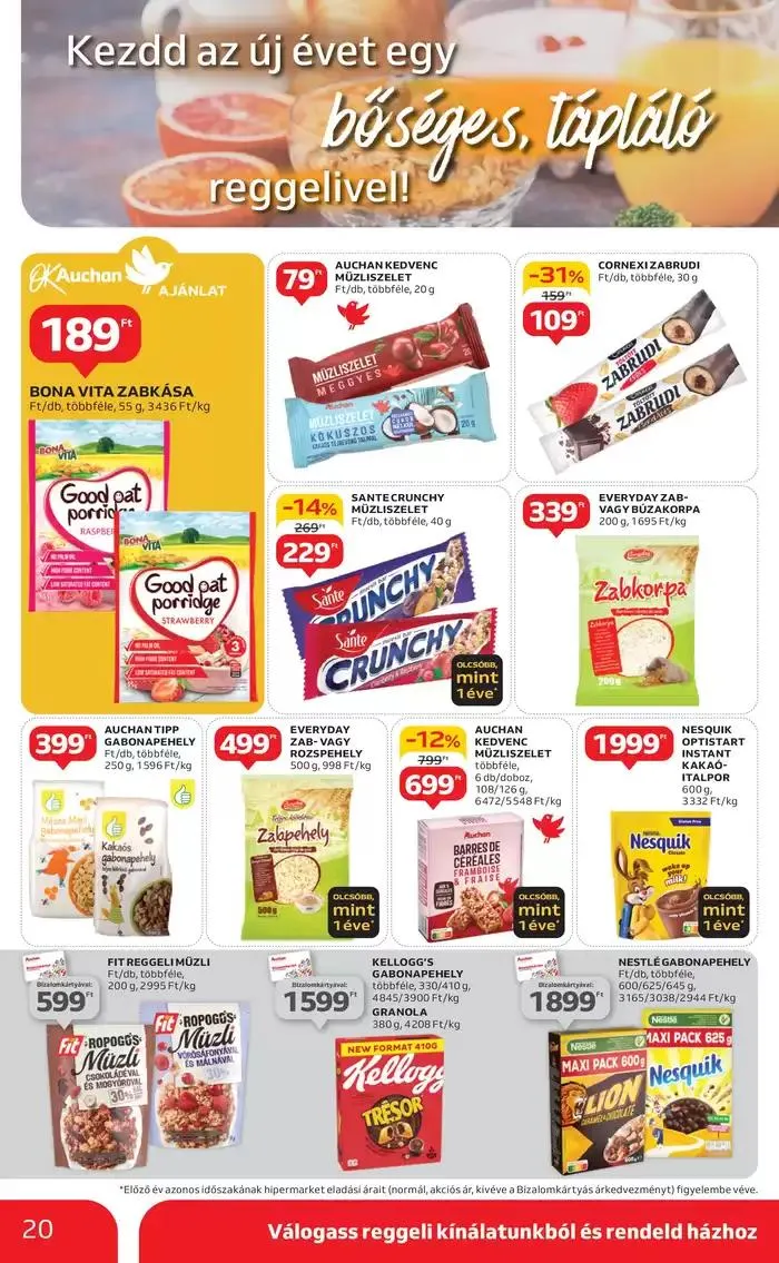 Katalógus Catalog Auchan január 6.-tól január 15.-ig 2025. - Oldal 20