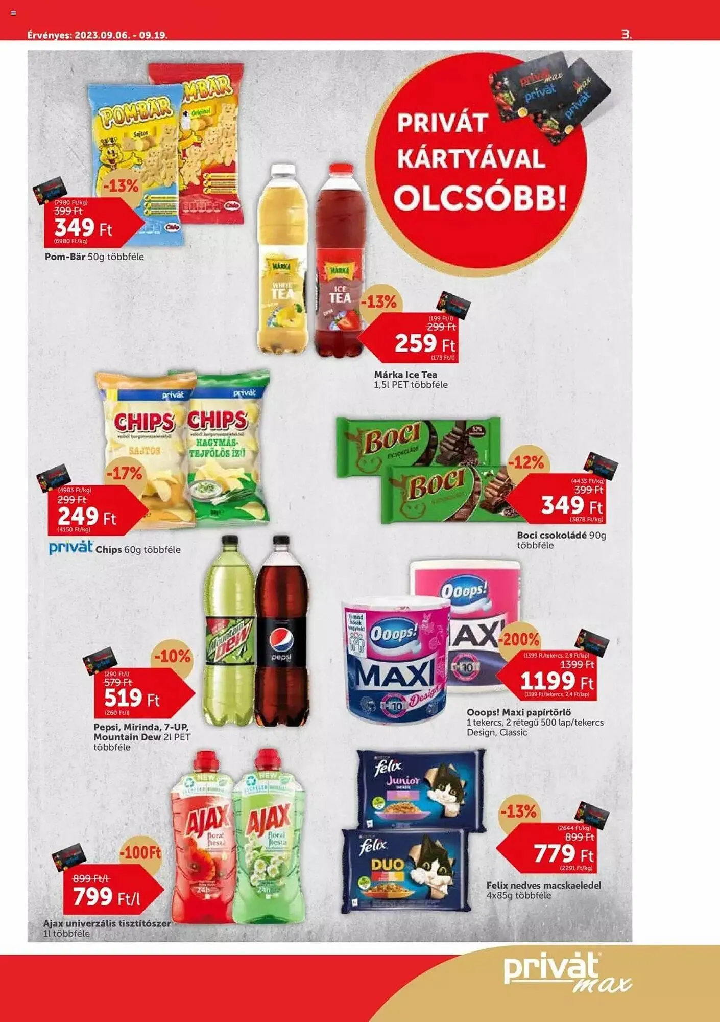 Katalógus PRIVÁT akciós újság szeptember 6.-tól szeptember 19.-ig 2023. - Oldal 3