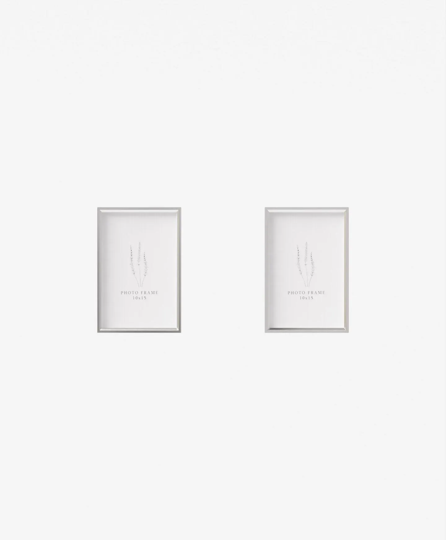2 darabos ezüst képkeret szett