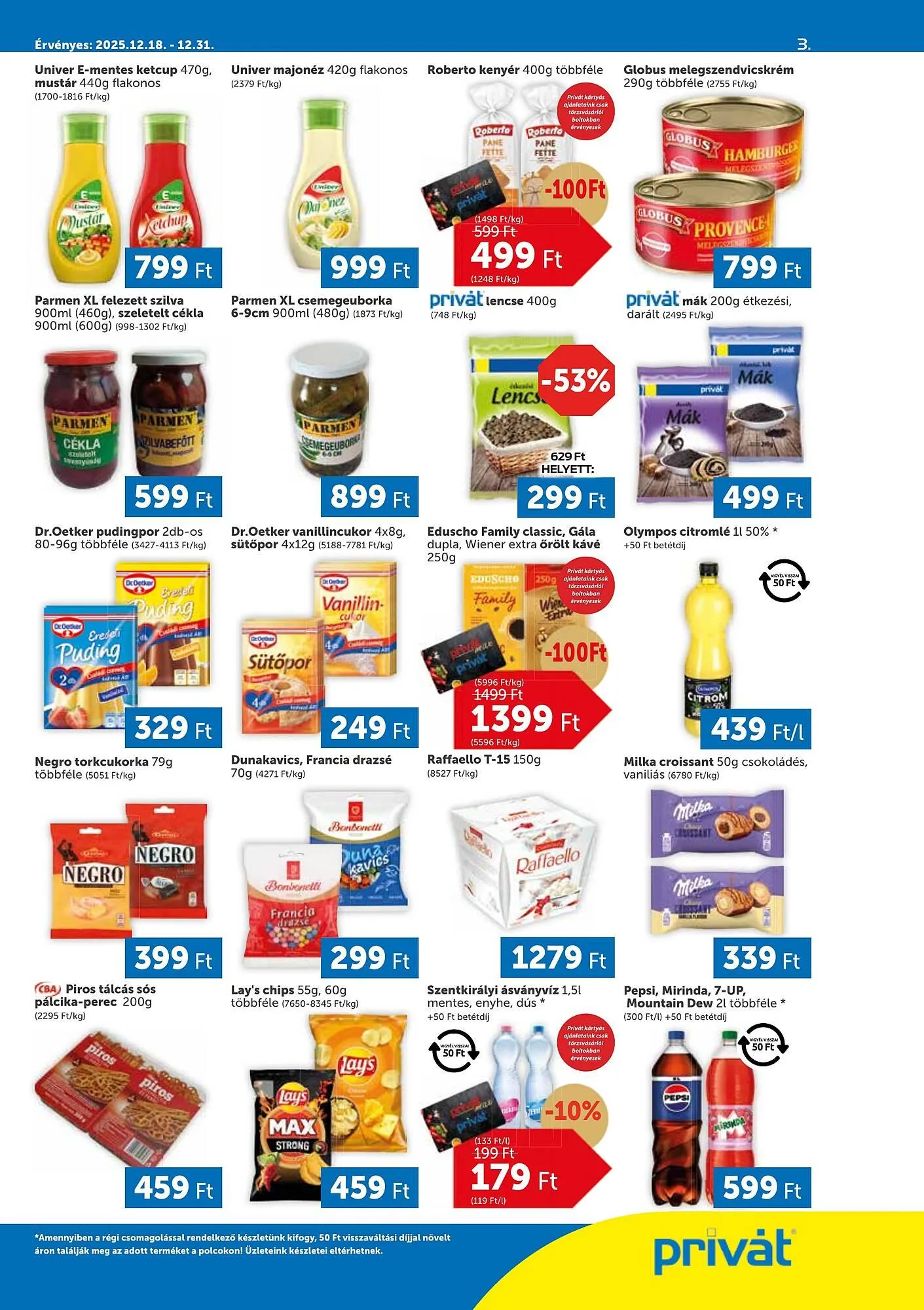 Katalógus PRIVÁT akciós újság december 18.-tól december 31.-ig 2025. - Oldal 3