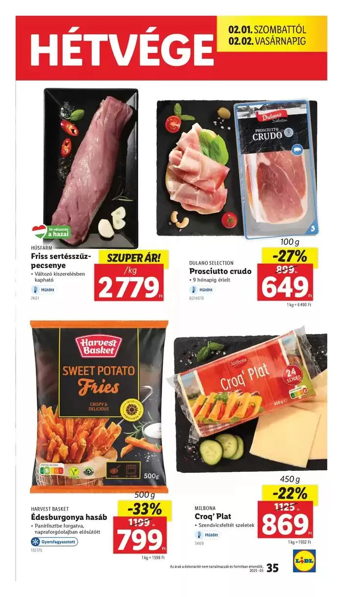 Katalógus Akciós újság – 05. hét január 30.-tól február 5.-ig 2025. - Oldal 35