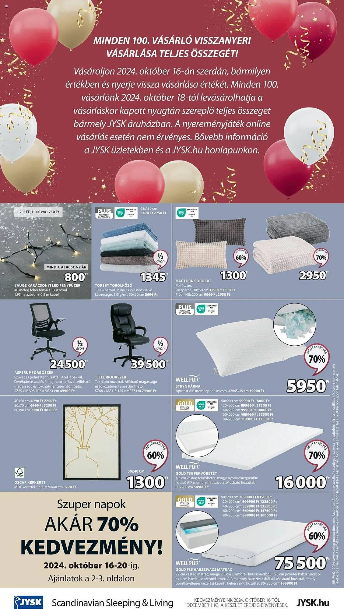 Katalógus JYSK akciós újság október 16.-tól december 1.-ig 2024. - Oldal 16